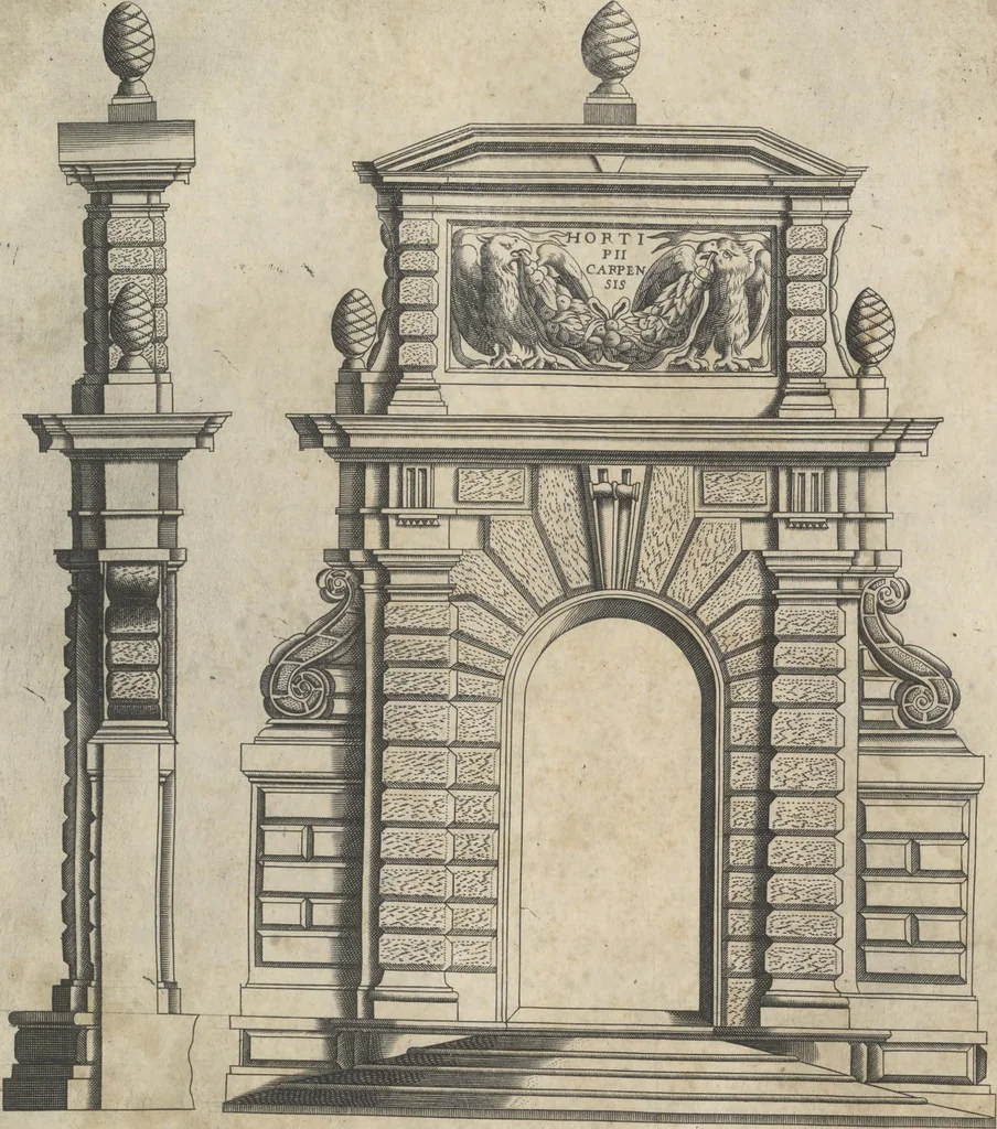 An illustration from Regola delli cinqve ordini d'architettvra,, 1635, leaf 96