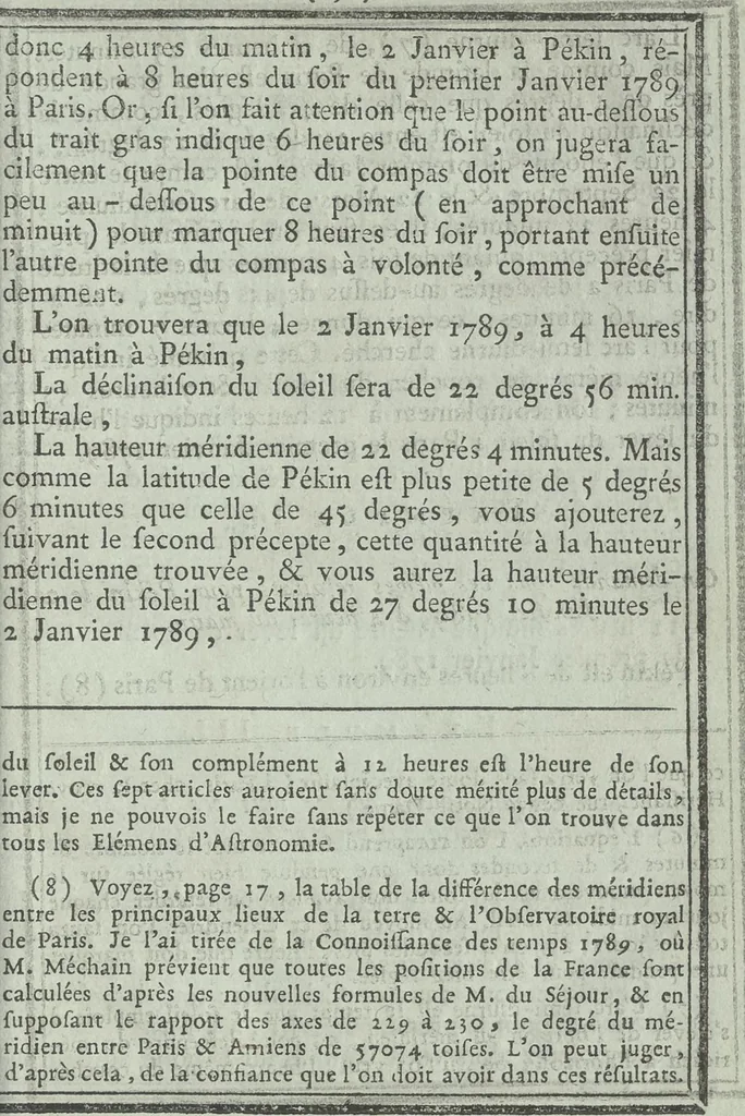 An illustration from Calendrier solaire, perpétuel et universel, 1789, leaf 18