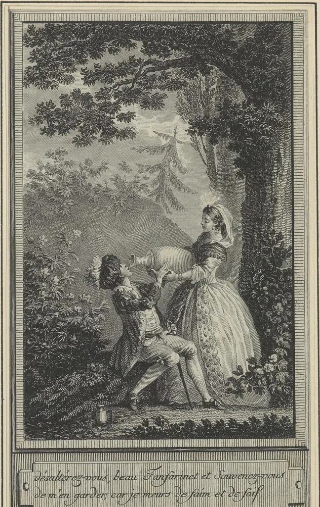 An illustration from Eighteenth century French vignettes and illustrations, 1900, leaf 104