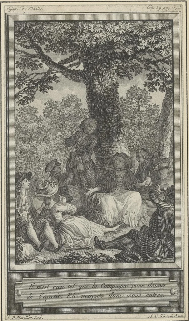 An illustration from Eighteenth century French vignettes and illustrations, 1900, leaf 116