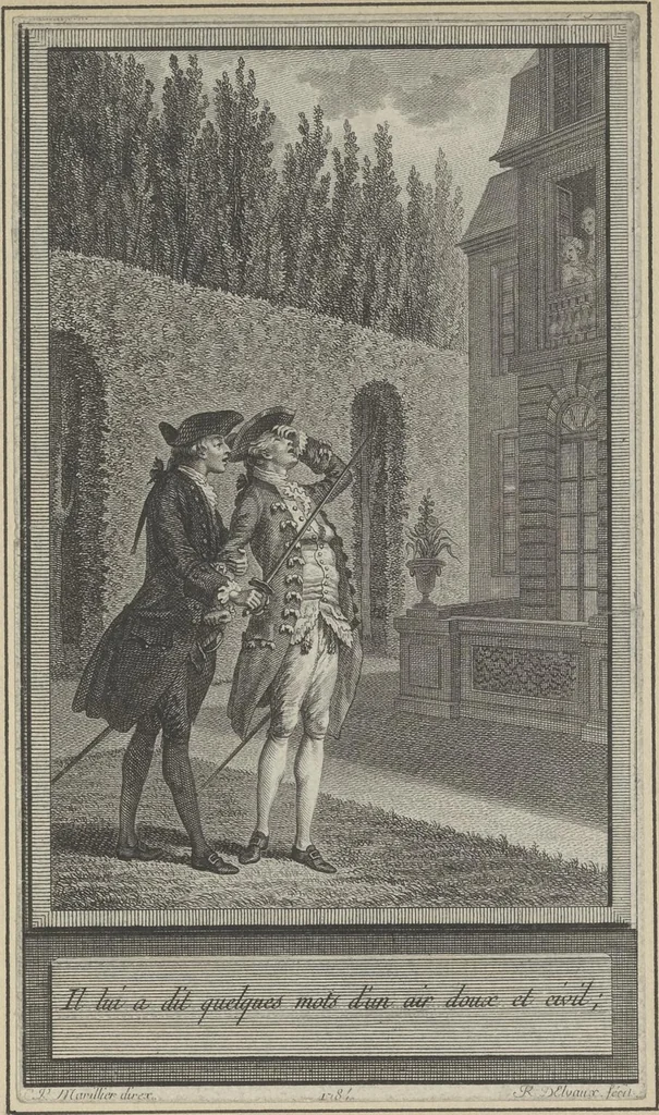 An illustration from Eighteenth century French vignettes and illustrations, 1900, leaf 122