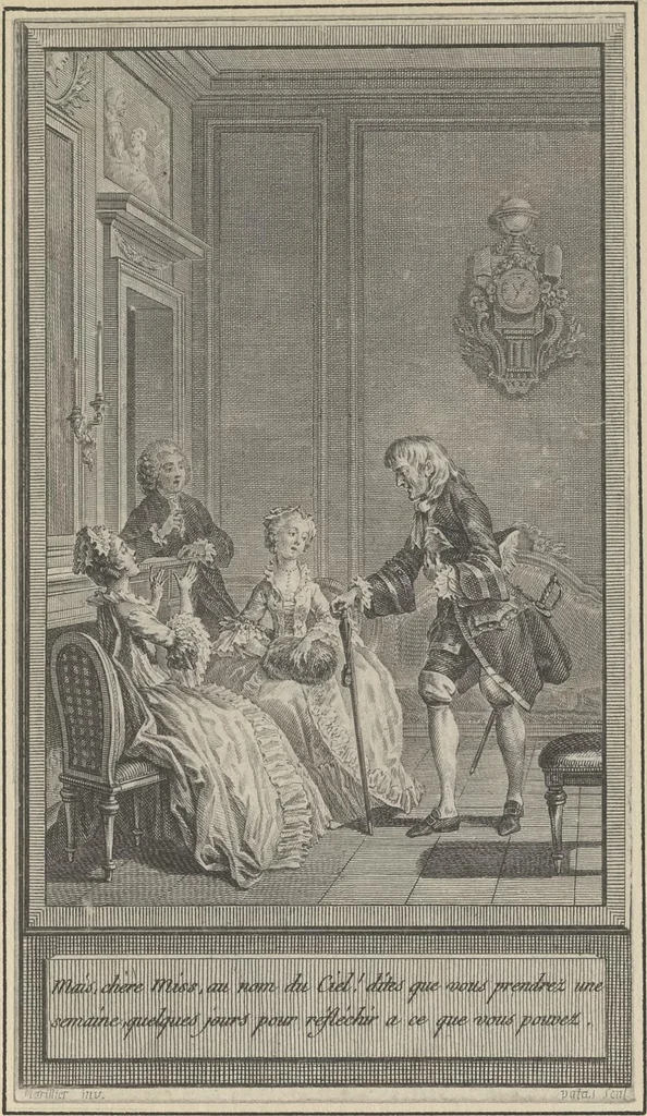 An illustration from Eighteenth century French vignettes and illustrations, 1900, leaf 124