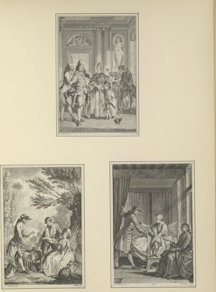 An illustration from Eighteenth century French vignettes and illustrations, 1900, leaf 142