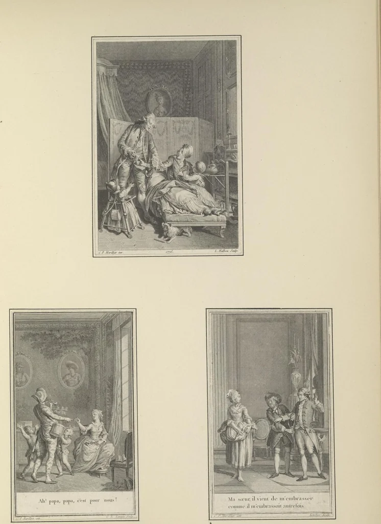 An illustration from Eighteenth century French vignettes and illustrations, 1900, leaf 144
