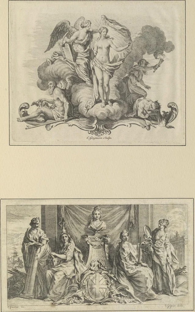 An illustration from Eighteenth century French vignettes and illustrations, 1900, leaf 162