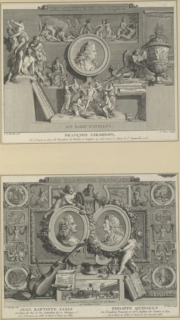 An illustration from Eighteenth century French vignettes and illustrations, 1900, leaf 166