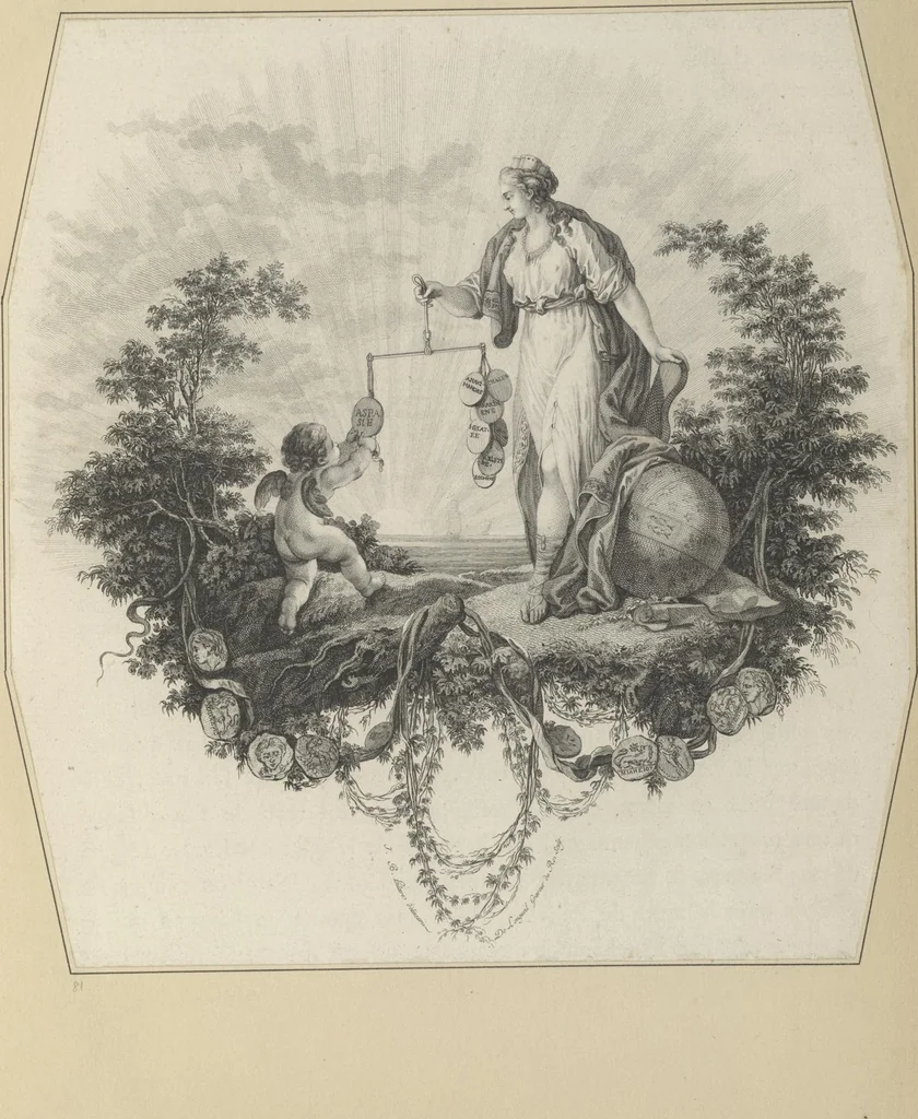 An illustration from Eighteenth century French vignettes and illustrations, 1900, leaf 170