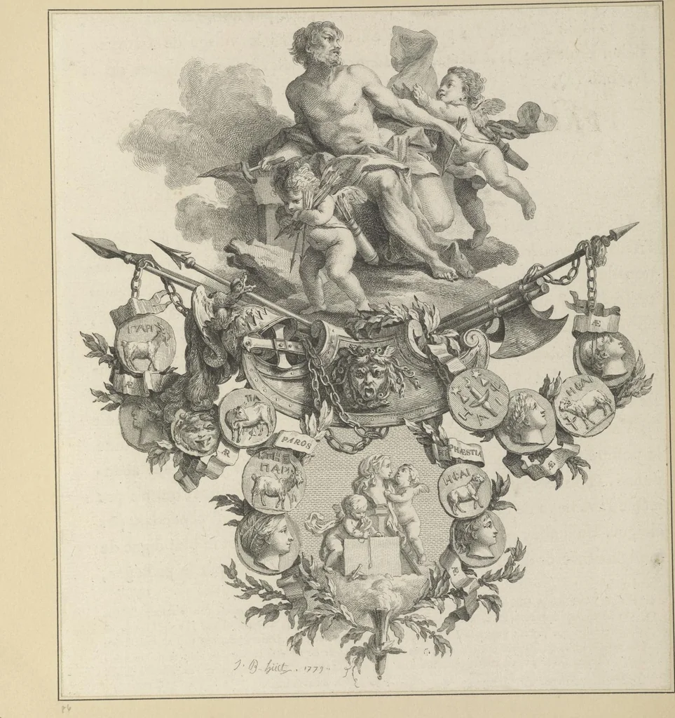 An illustration from Eighteenth century French vignettes and illustrations, 1900, leaf 180