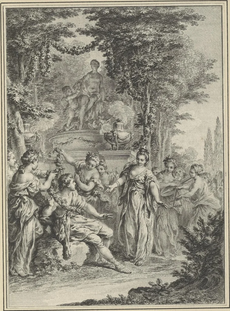 An illustration from Eighteenth century French vignettes and illustrations, 1900, leaf 24