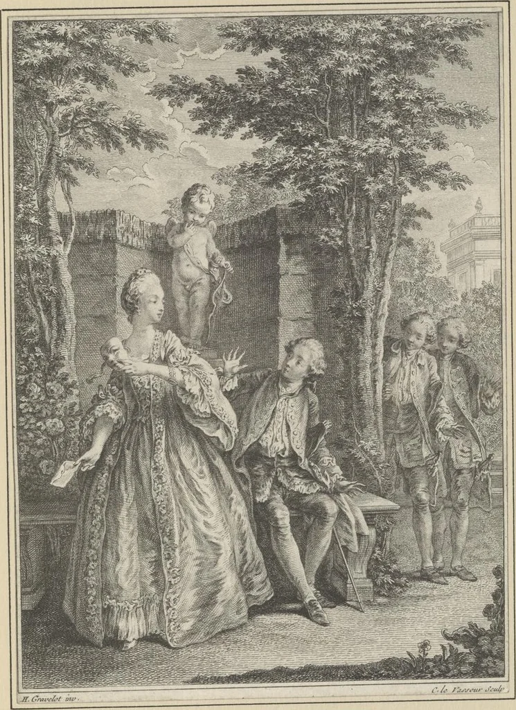 An illustration from Eighteenth century French vignettes and illustrations, 1900, leaf 28