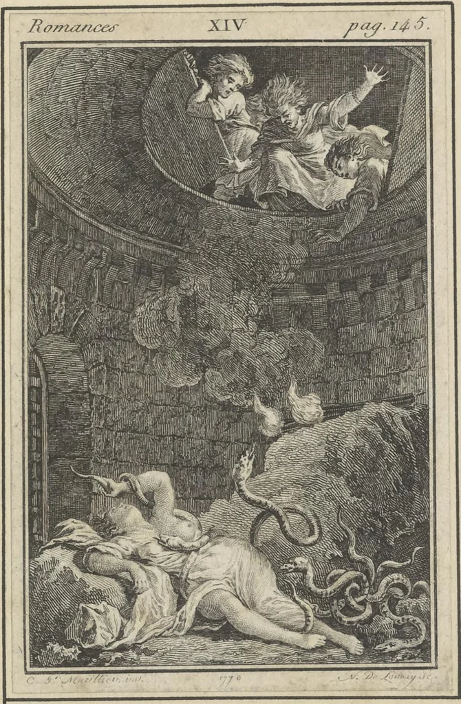 An illustration from Eighteenth century French vignettes and illustrations, 1900, leaf 54