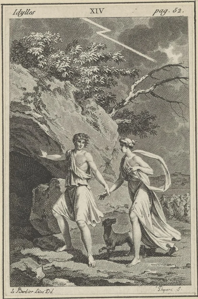 An illustration from Eighteenth century French vignettes and illustrations, 1900, leaf 56