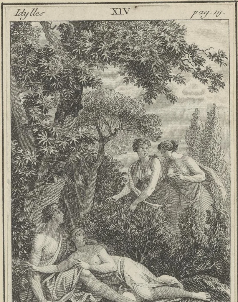 An illustration from Eighteenth century French vignettes and illustrations, 1900, leaf 56