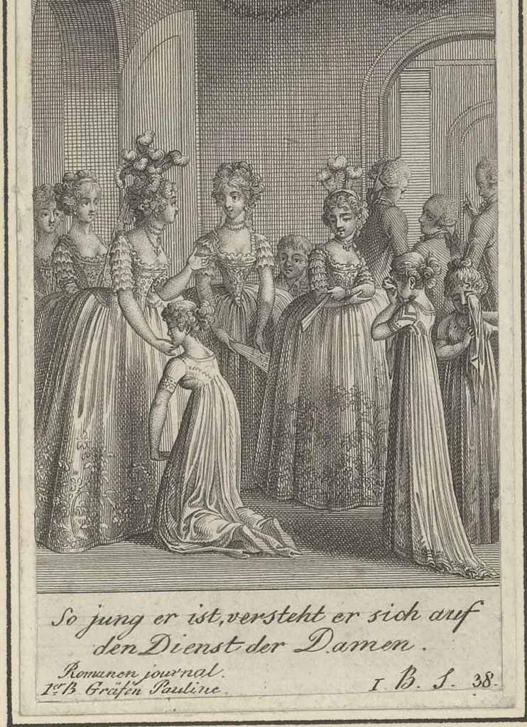 An illustration from Eighteenth century French vignettes and illustrations, 1900, leaf 74