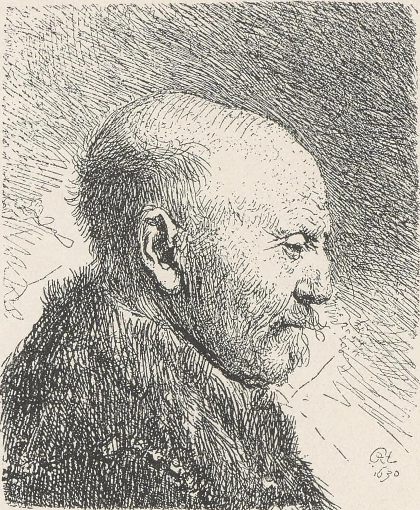 An illustration from Rembrandt, 1911, leaf 12