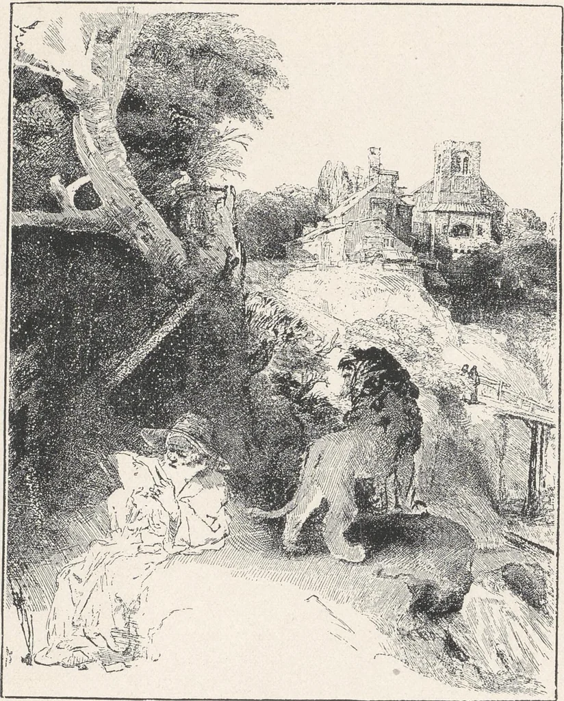 An illustration from Rembrandt, 1911, leaf 148