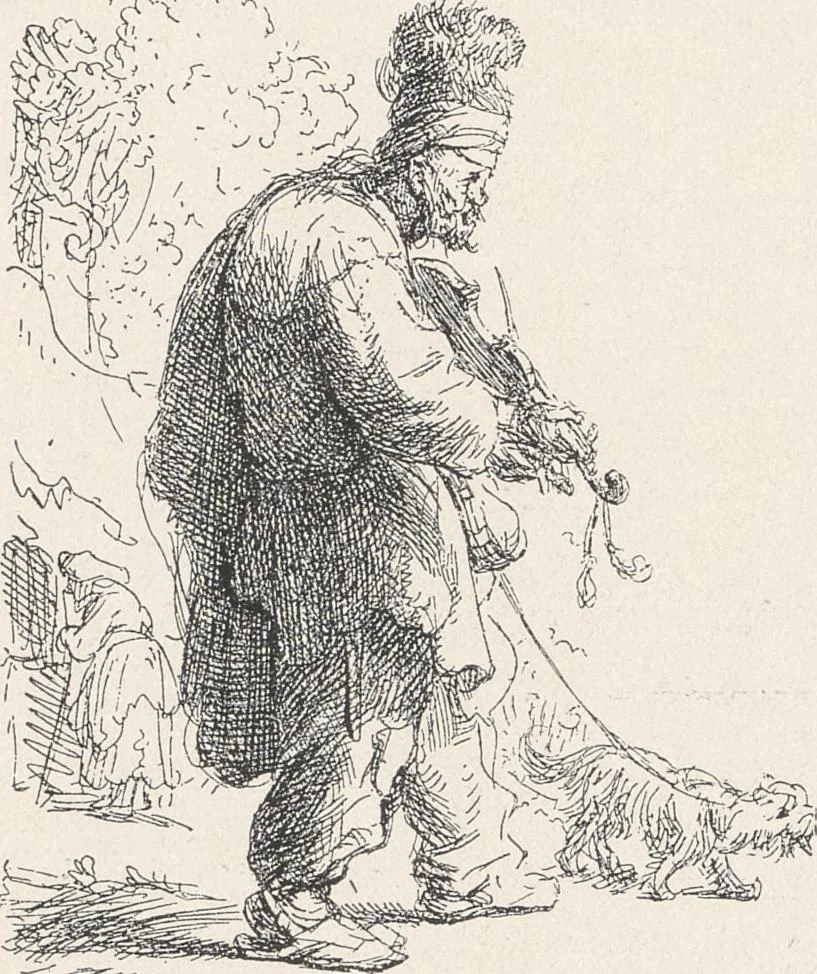 An illustration from Rembrandt, 1911, leaf 17