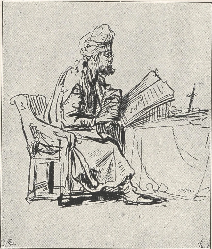 An illustration from Rembrandt, 1911, leaf 39