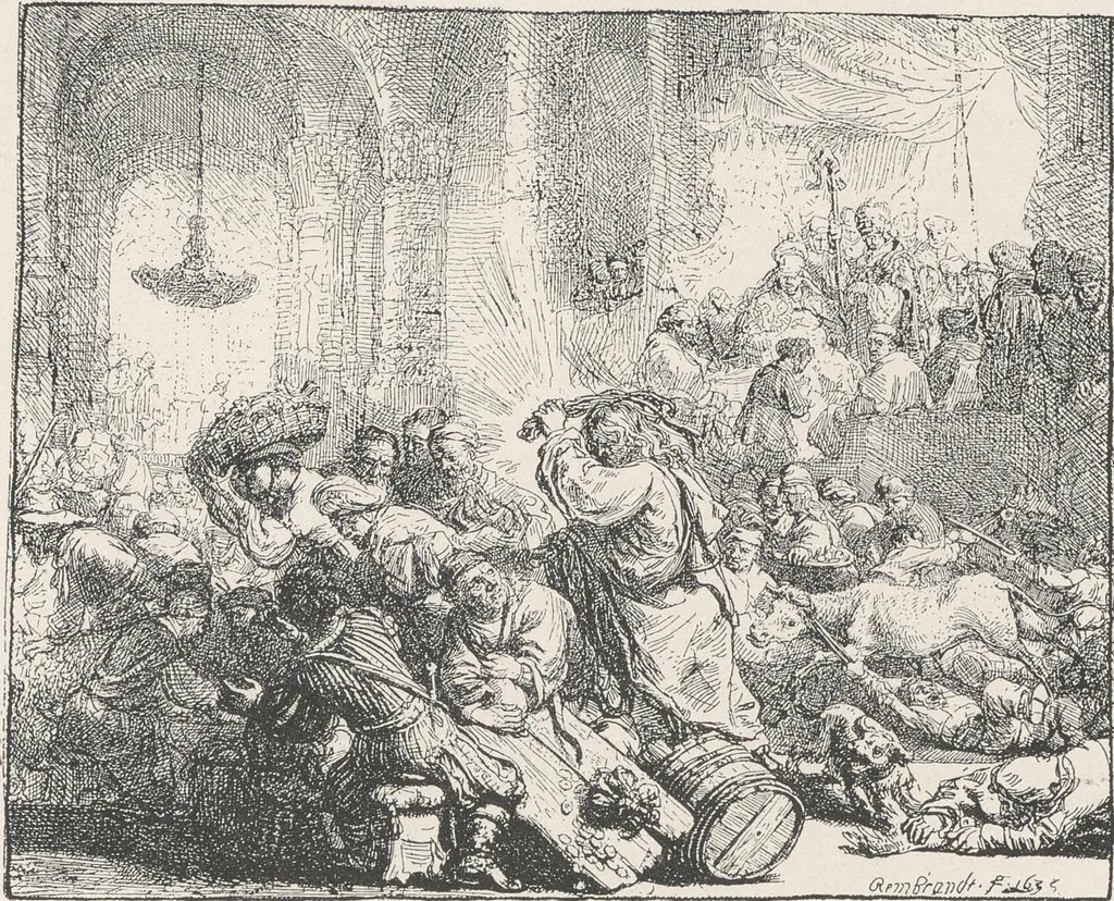 An illustration from Rembrandt, 1911, leaf 60