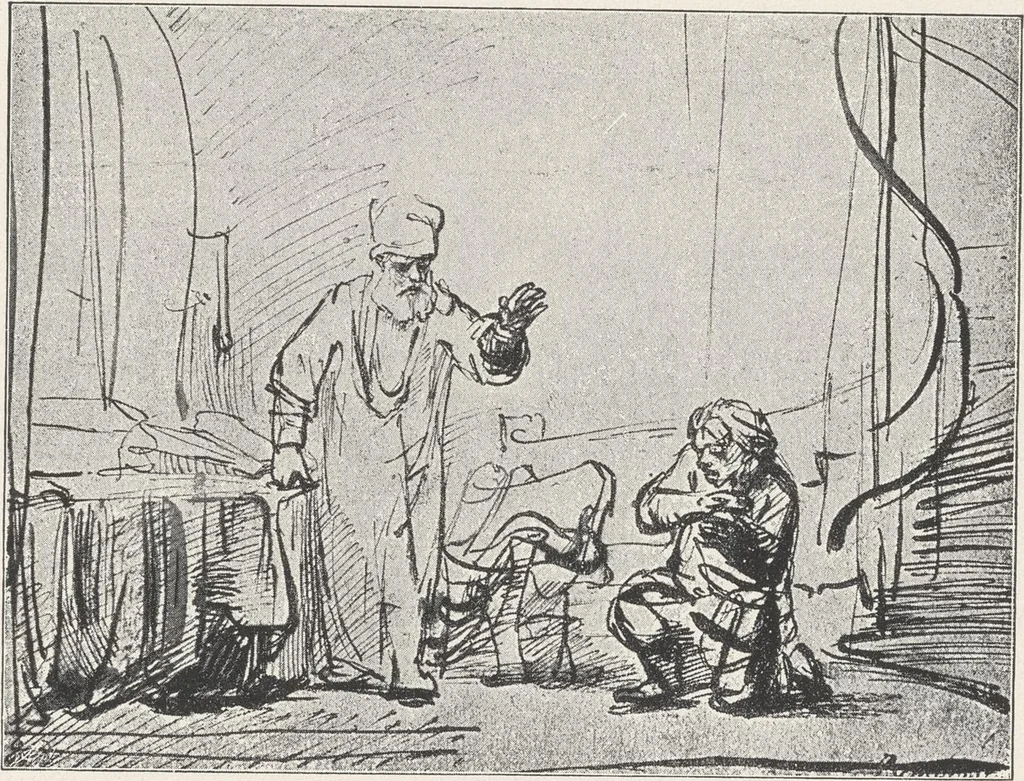 An illustration from Rembrandt, 1911, leaf 87