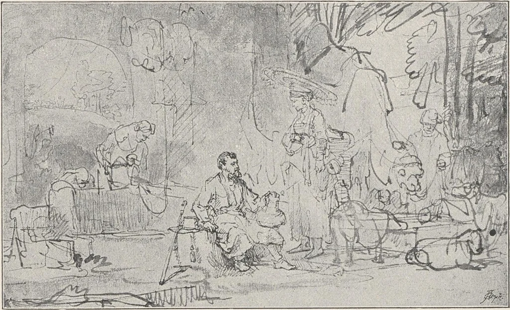 An illustration from Rembrandt, 1911, leaf 92