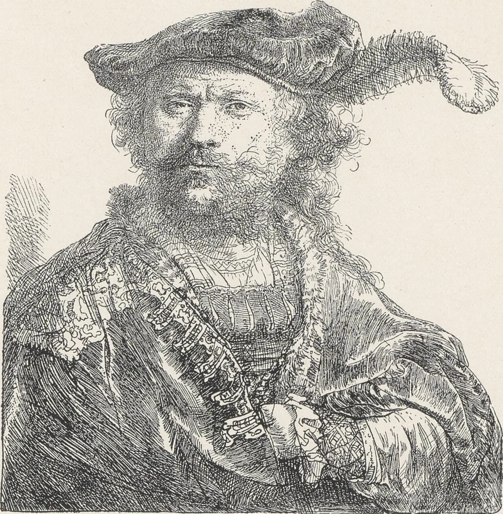 An illustration from Rembrandt, 1911, leaf 96