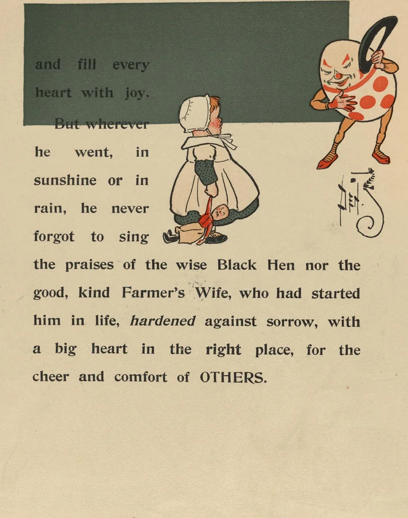 An illustration from Denslow's Humpty Dumpty, 1903, leaf 14