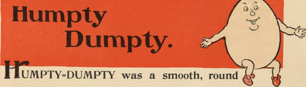 An illustration from Denslow's Humpty Dumpty, 1903, leaf 3