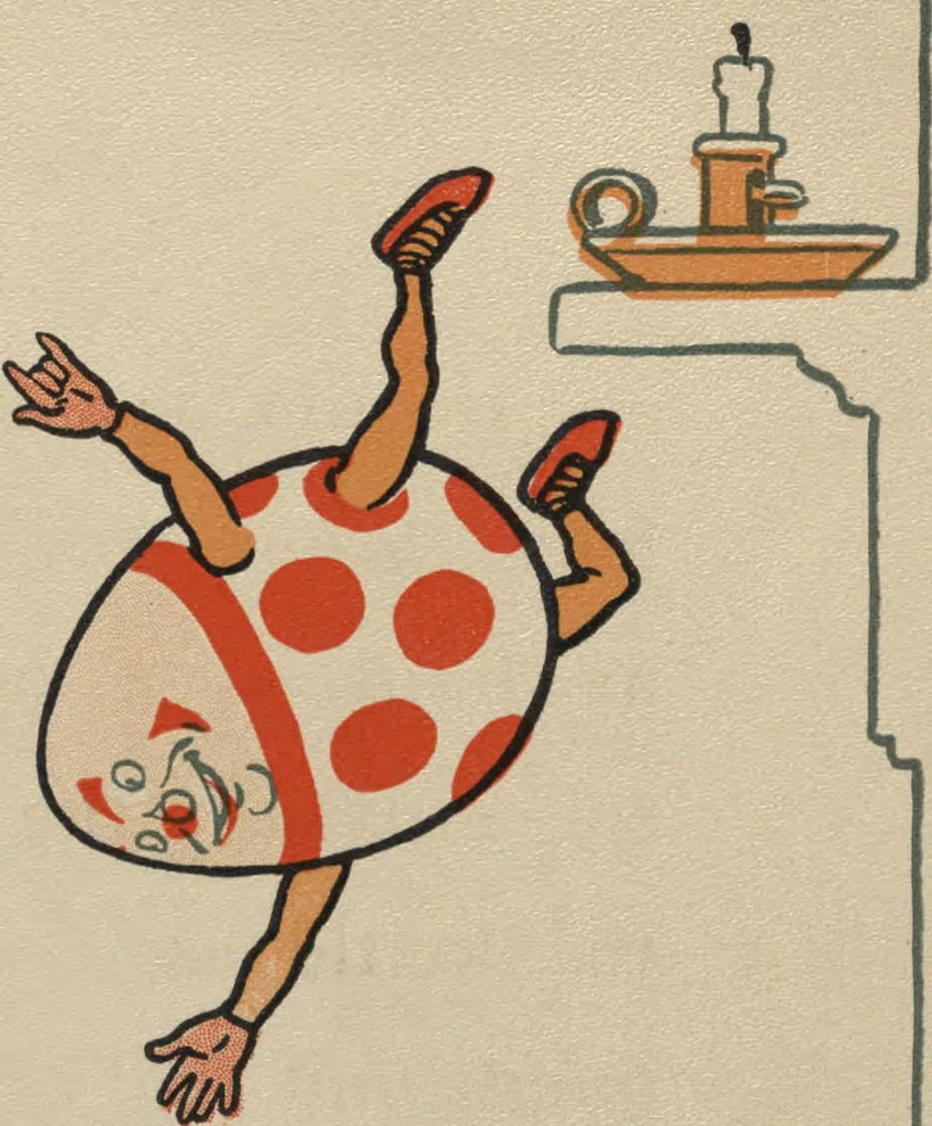 An illustration from Denslow's Humpty Dumpty, 1903, leaf 9