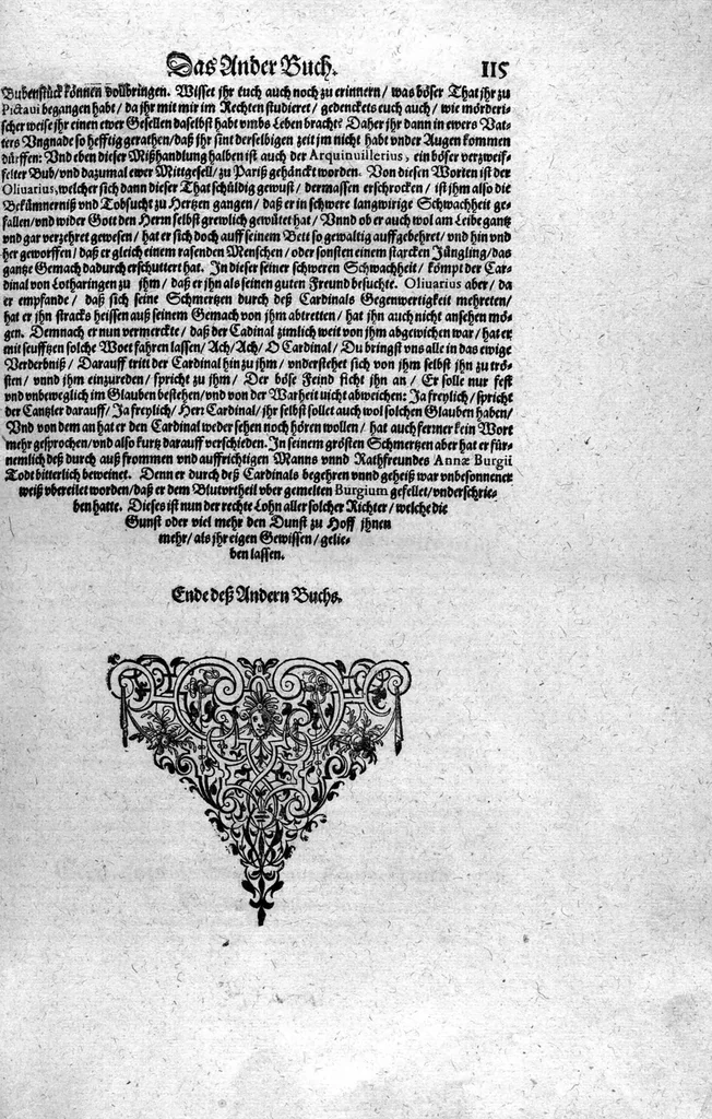 An illustration from Americae das fünffte Buch, vol schöner vnerhörter Historien, auss dem andern Theil Ioannis Benzonis gezogen: von der Spanier Wüten, beyd wider ... die Nigriten, vnnd auch die ... Indianer: wie die Spanier von den frantzösischen Meerräubern ... angriffen vnd geplündert worden ... wie sie erstlich das Neuwe Spanien erfunden haben ... Sampt ... Erklärung der Historien ... Auch einer Landtafel, dess Neuwen Spanien, 1613, leaf 120