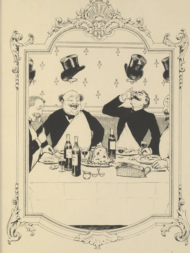 An illustration from Mémoires d'une glace : album absolument inédit, 1894, leaf 116