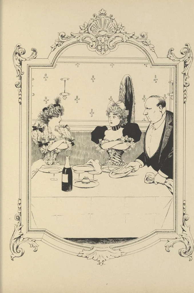 An illustration from Mémoires d'une glace : album absolument inédit, 1894, leaf 120