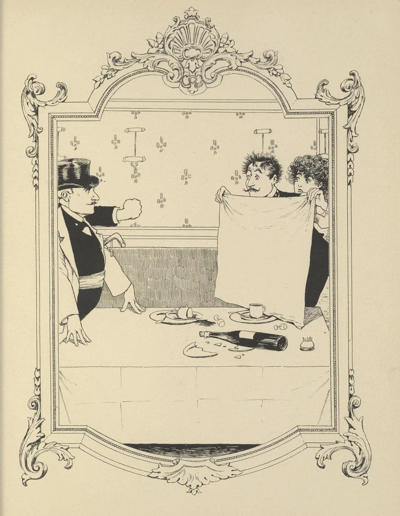 An illustration from Mémoires d'une glace : album absolument inédit, 1894, leaf 126