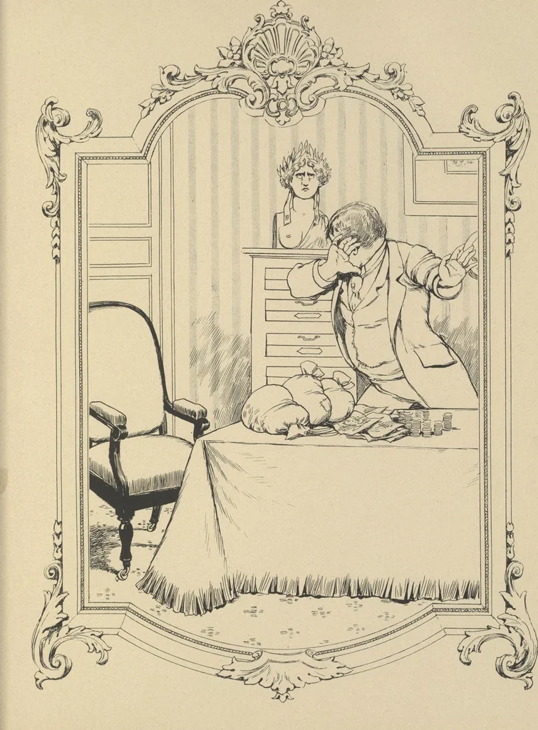 An illustration from Mémoires d'une glace : album absolument inédit, 1894, leaf 138