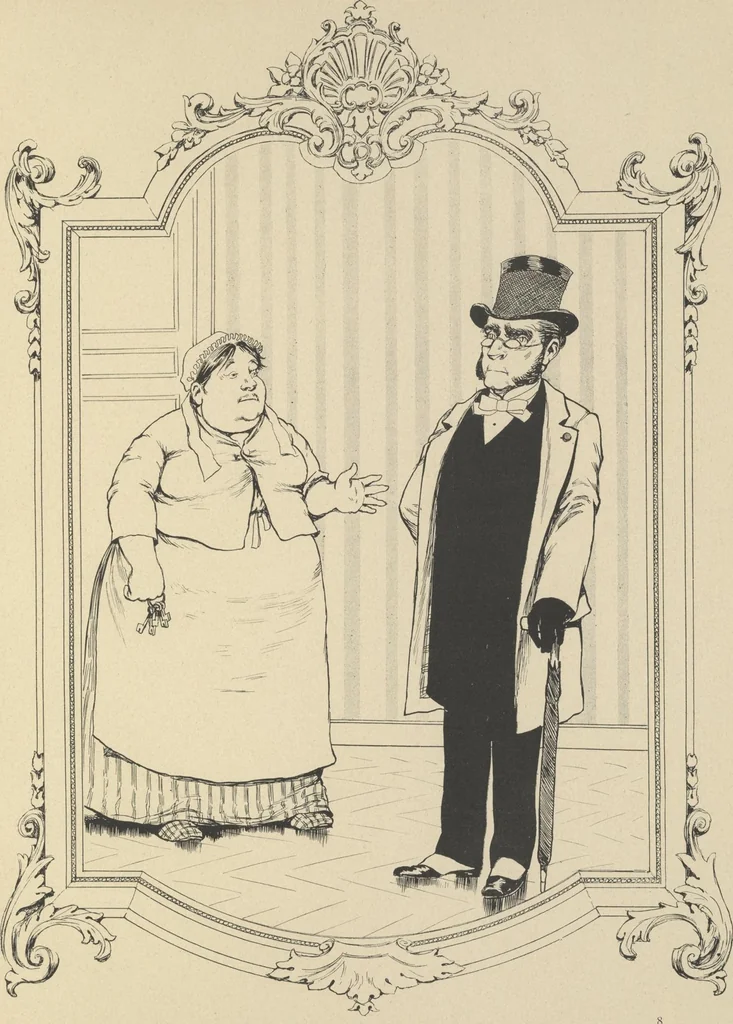 An illustration from Mémoires d'une glace : album absolument inédit, 1894, leaf 140