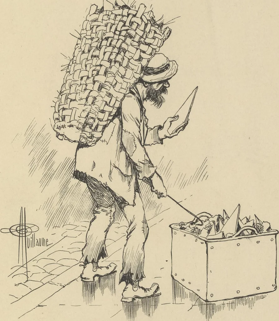 An illustration from Mémoires d'une glace : album absolument inédit, 1894, leaf 148