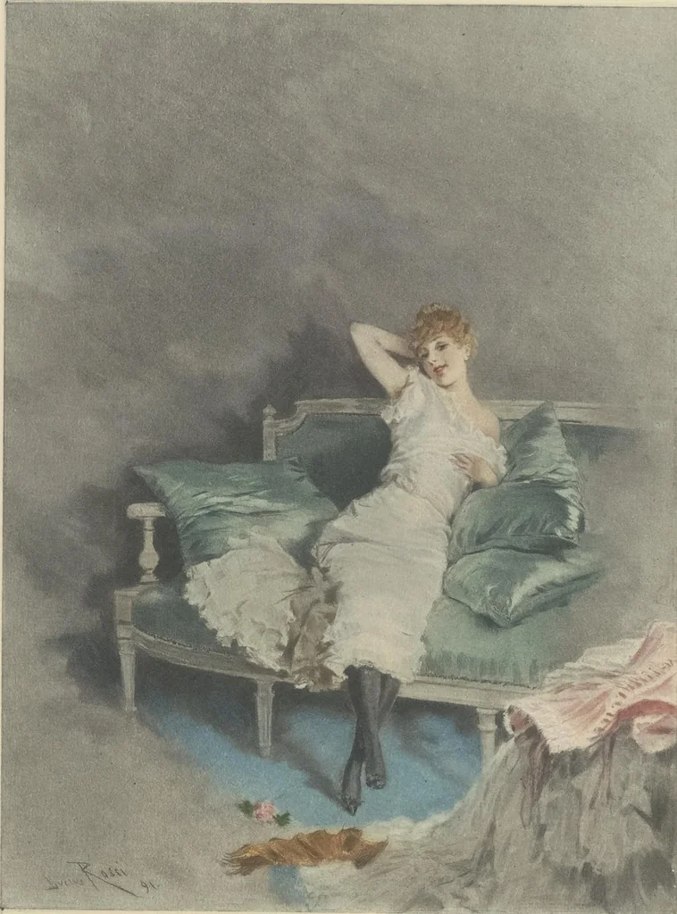 An illustration from Mémoires d'une glace : album absolument inédit, 1894, leaf 15