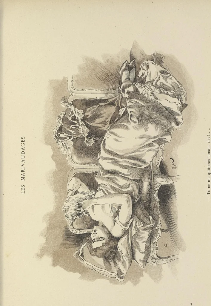 An illustration from Mémoires d'une glace : album absolument inédit, 1894, leaf 30