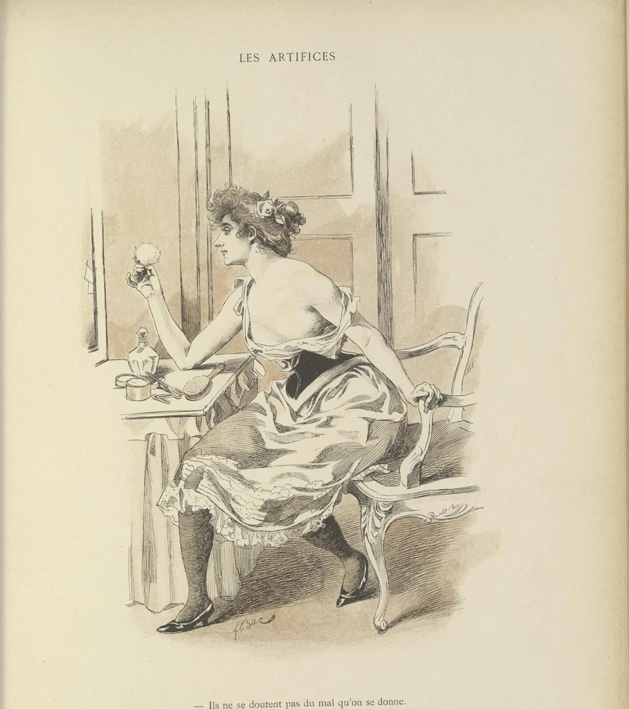 An illustration from Mémoires d'une glace : album absolument inédit, 1894, leaf 64