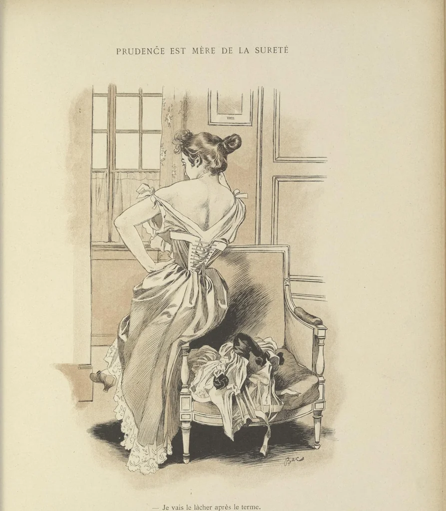 An illustration from Mémoires d'une glace : album absolument inédit, 1894, leaf 68