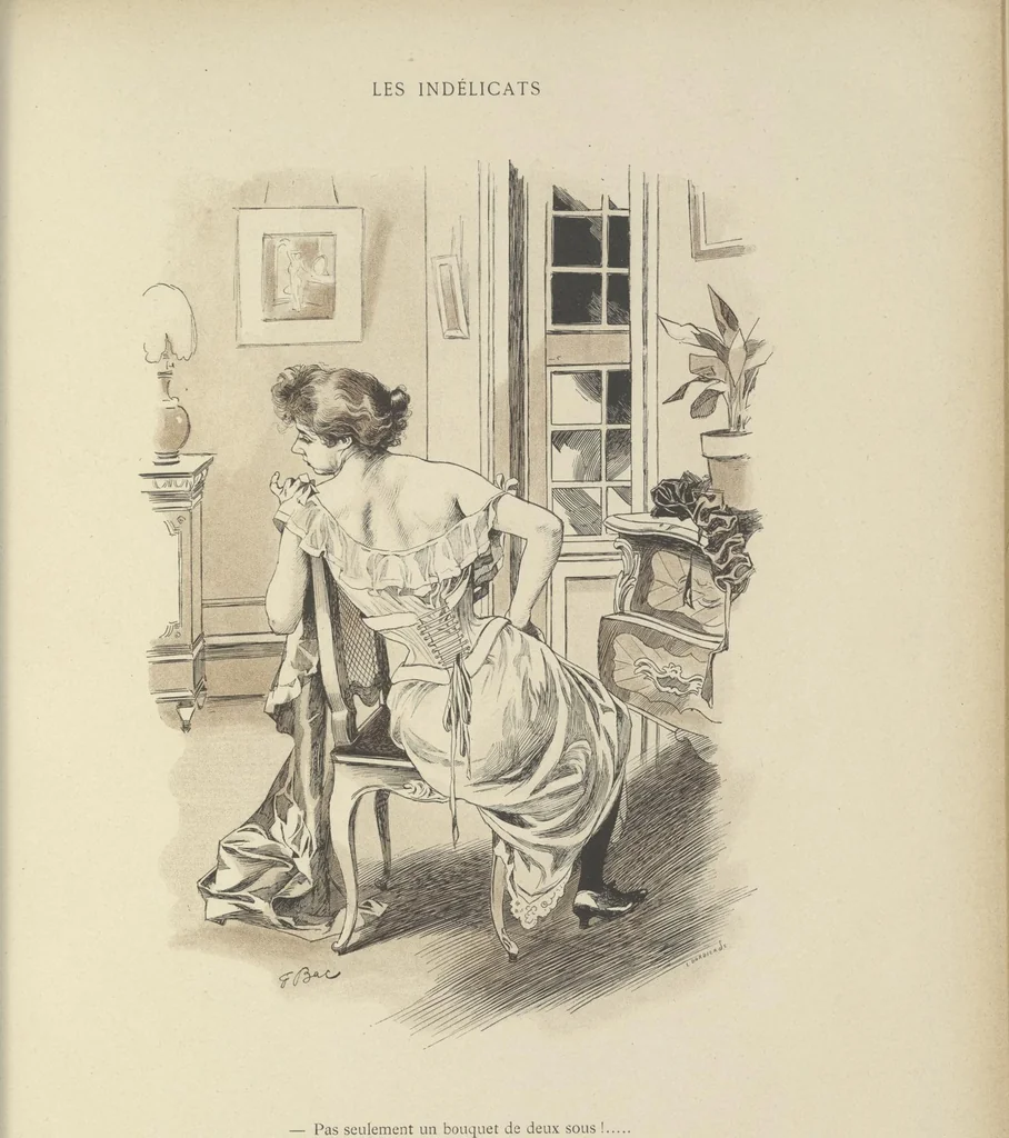 An illustration from Mémoires d'une glace : album absolument inédit, 1894, leaf 72