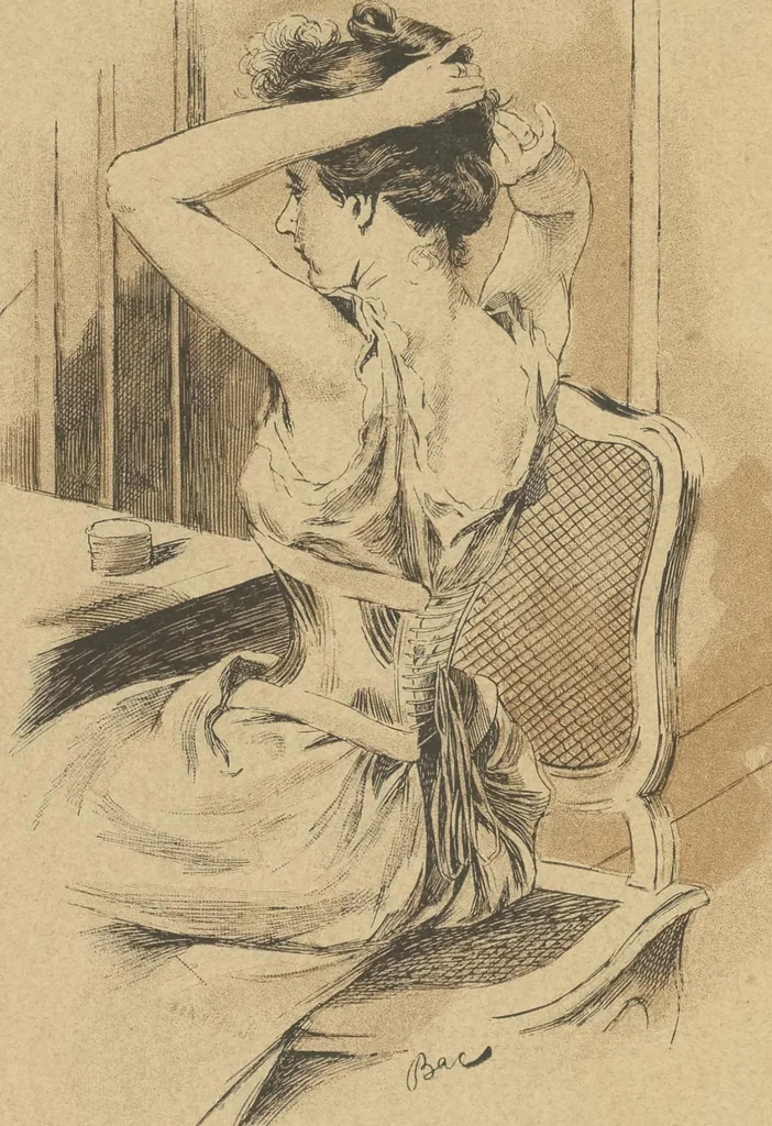 An illustration from Mémoires d'une glace : album absolument inédit, 1894, leaf 79