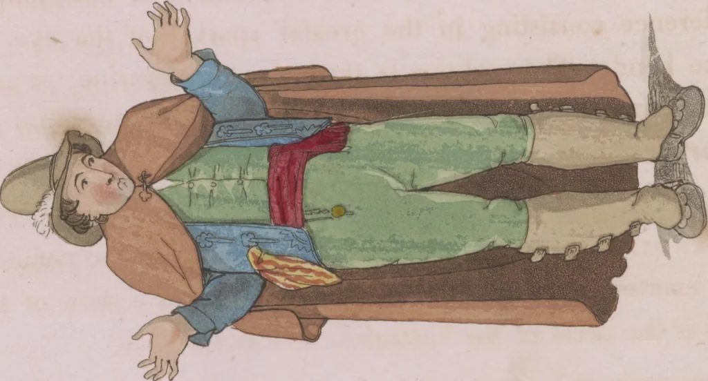 An illustration from Sketches illustrative of the manners and costumes of France, Switzerland, and Italy, 1821, leaf 112