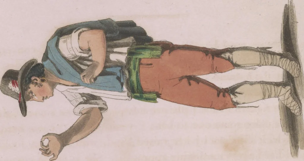 An illustration from Sketches illustrative of the manners and costumes of France, Switzerland, and Italy, 1821, leaf 118