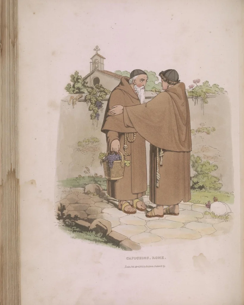 An illustration from Sketches illustrative of the manners and costumes of France, Switzerland, and Italy, 1821, leaf 154