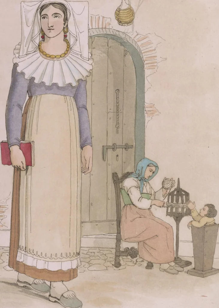 An illustration from Sketches illustrative of the manners and costumes of France, Switzerland, and Italy, 1821, leaf 56