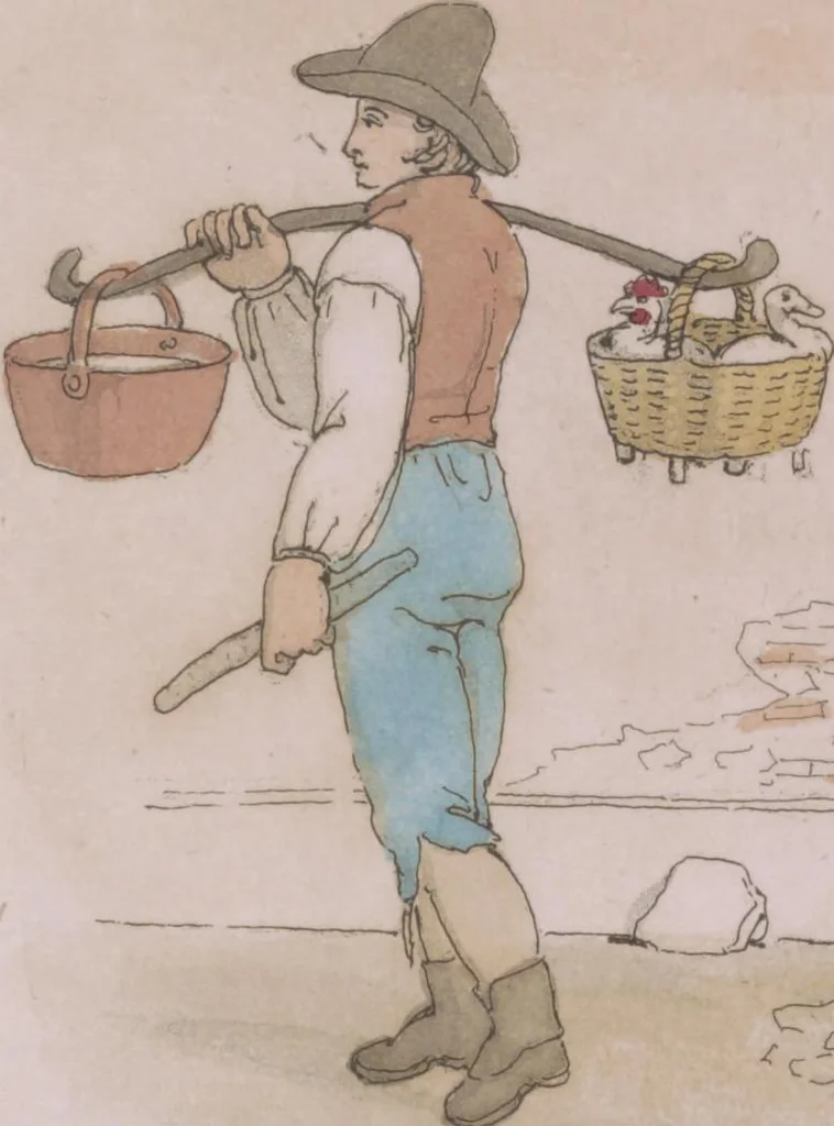 An illustration from Sketches illustrative of the manners and costumes of France, Switzerland, and Italy, 1821, leaf 56