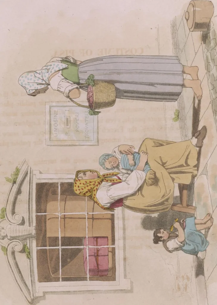 An illustration from Sketches illustrative of the manners and costumes of France, Switzerland, and Italy, 1821, leaf 70