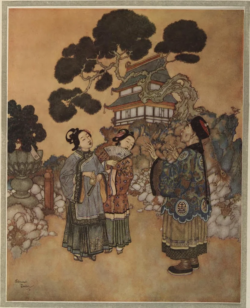 An illustration from Stories from Hans Andersen, 1911, leaf 109