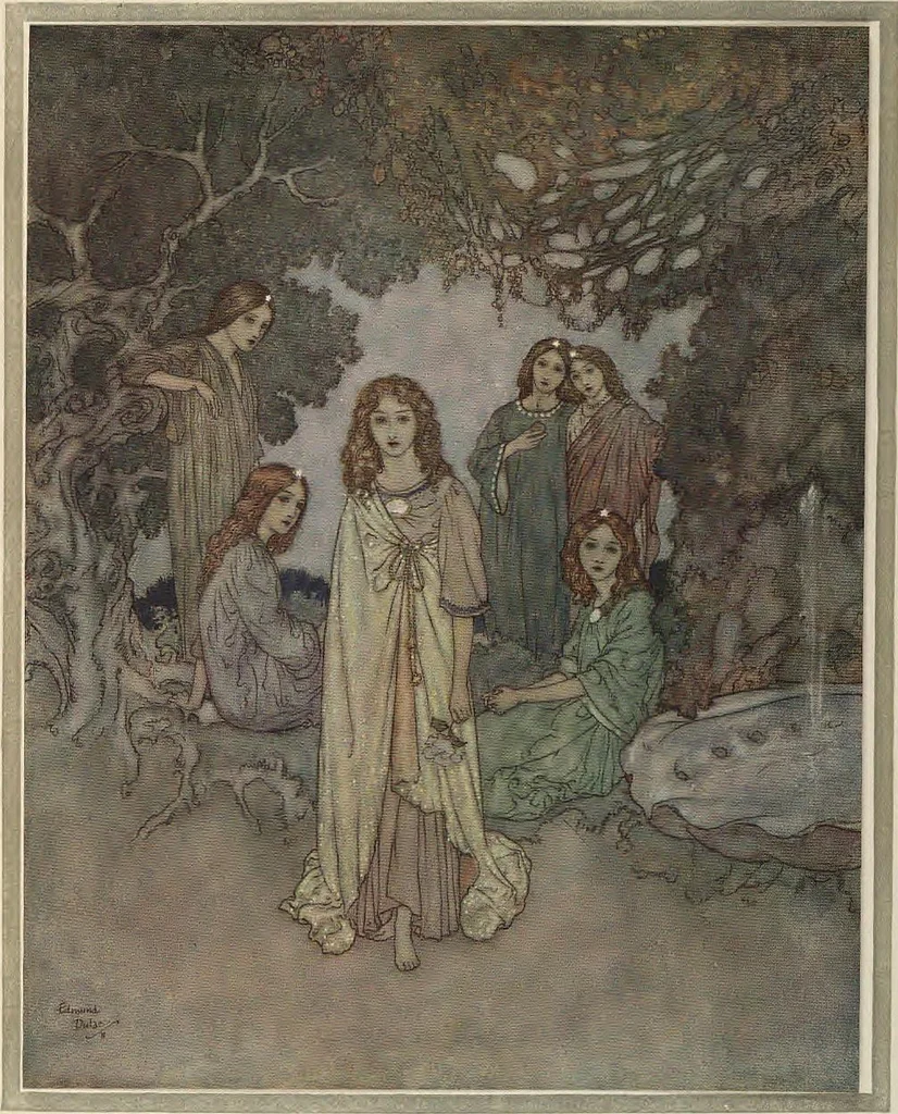 An illustration from Stories from Hans Andersen, 1911, leaf 153